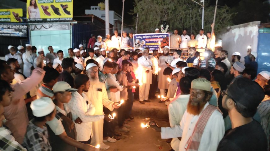 ಫಹಲ್ಗಾಮ್ ಘಟನೆ||ಮಸ್ಕಿ ಮುಸ್ಲಿಂ ಬಾಂಧವರಿಂದ ಮೇಣದಬತ್ತಿ ಹಚ್ಚಿ ಮೌನಾಚರಣೆ