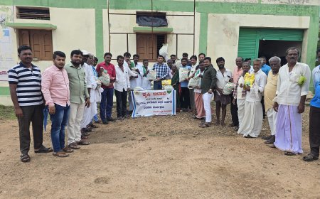 ರೈತರಿಗೆ 2025- 26ನೇ ಸಾಲಿನ ಮುಂಗಾರು ಹಂಗಾಮಿನ ಬೀಜ ವಿತರಣೆ