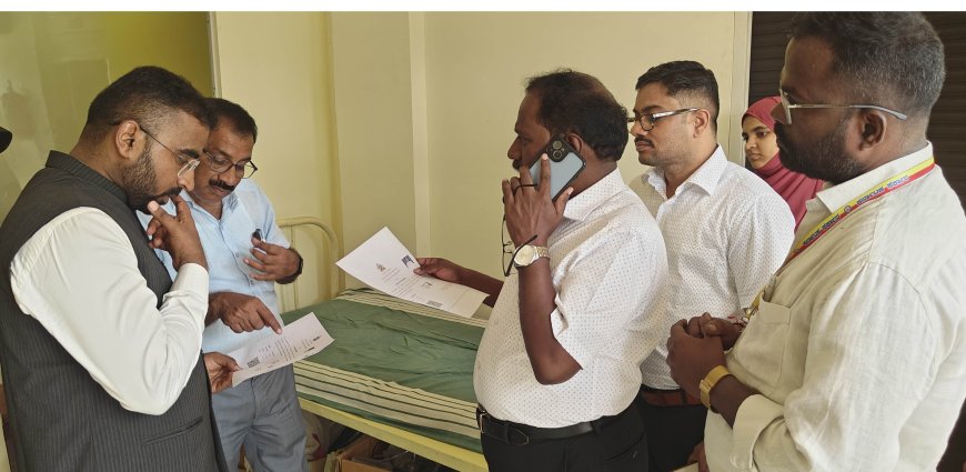 ಸಹಾಯಕ ಆಯುಕ್ತರ ನೇತೃತ್ವದಲ್ಲಿ 11 ಖಾಸಗಿ ಆಸ್ಪತ್ರೆಗಳ ಮೇಲೆ ದಿಢೀರ್ ದಾಳಿ, ಪರಿಶೀಲನೆ