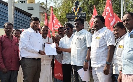 ಬಳಗಾನೂರು ಪಟ್ಟಣ ಪಂಚಾಯ್ತಿಯ ಜನವಿರೋಧಿ ನಡೆ ಖಂಡಿಸಿ ಕರ್ನಾಟಕ ರೈತ ಸಂಘದಿಂದ ಪ್ರತಿಭಟನೆ