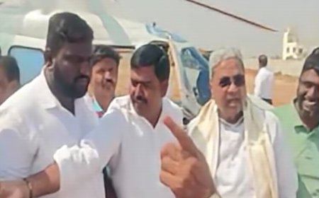 ದಿಕ್ಕು ತಪ್ಪಿದ ಸಿಎಂ ಸಿದ್ದರಾಮಯ್ಯ ಪ್ರಯಾಣಿಸುತ್ತಿದ್ದ ಹೆಲಿಕಾಪ್ಟರ್