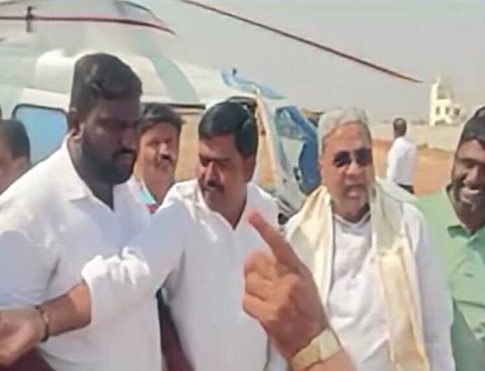 ದಿಕ್ಕು ತಪ್ಪಿದ ಸಿಎಂ ಸಿದ್ದರಾಮಯ್ಯ ಪ್ರಯಾಣಿಸುತ್ತಿದ್ದ ಹೆಲಿಕಾಪ್ಟರ್