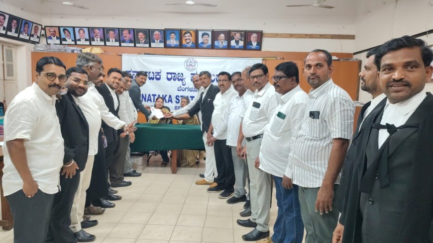 ಕರ್ನಾಟಕ ರಾಜ್ಯ ವಕೀಲರ ಪರಿಷತ್ತು ಚುನಾವಣೆಗೆ ಜಿ‌.ಎಸ್.ವೀರಭದ್ರಪ್ಪ ವಕೀಲರಿಂದ ನಾಮ ಪತ್ರ ಸಲ್ಲಿಕೆ