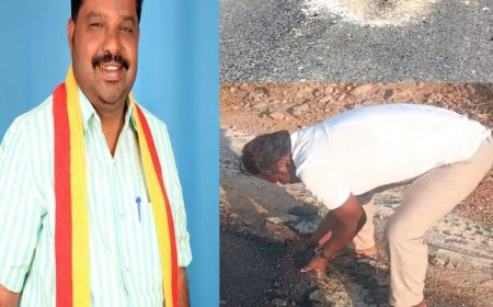 ಕಳಪೆ ರಸ್ತೆ ಕಾಮಗಾರಿ: ಸರಕಾರದ ಹಣ ಲೂಟಿ ಕರವೇ ಸ್ವಾಭಿಮಾನಿ ಬಣದ ಅಧ್ಯಕ್ಷ  ಜಿಲಾನಿ ಪಾಷಾ ಗಂಭೀರ ಆರೋಪ..!