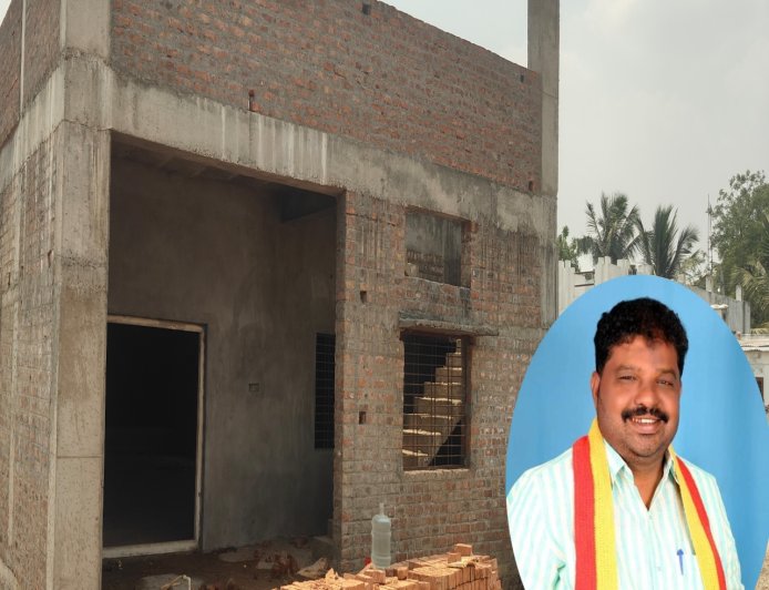ಸಮುದಾಯ ಭವನ ಕಟ್ಟಡ ಕಾಮಗಾರಿ ಕಳಪೆ ಆರೋಪ